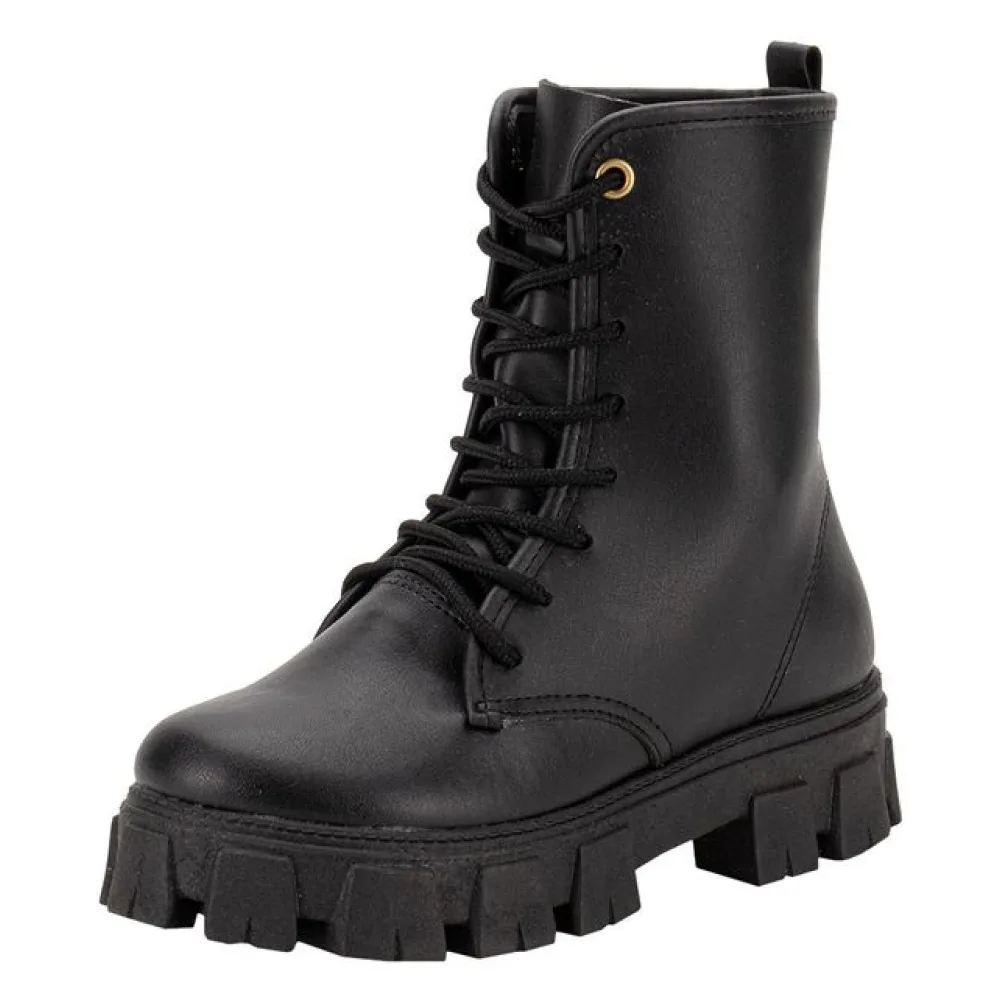 Bota Infantil Feminina Conturno Kidy 4340005 PRETO 32