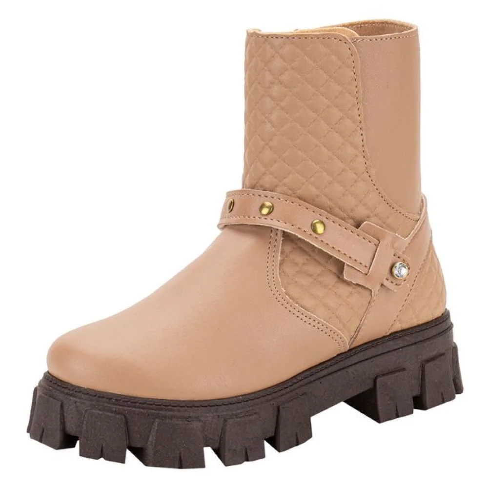 Bota Infantil Feminina Fanfik Trendy Kidy 4340006 SALMÃO 31