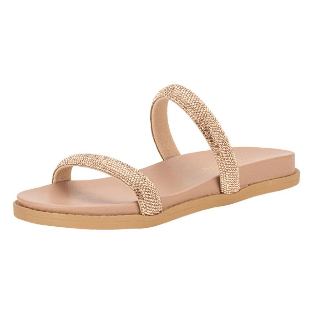 Tamanco Feminino Flat Via Marte 107010 BRONZE 34