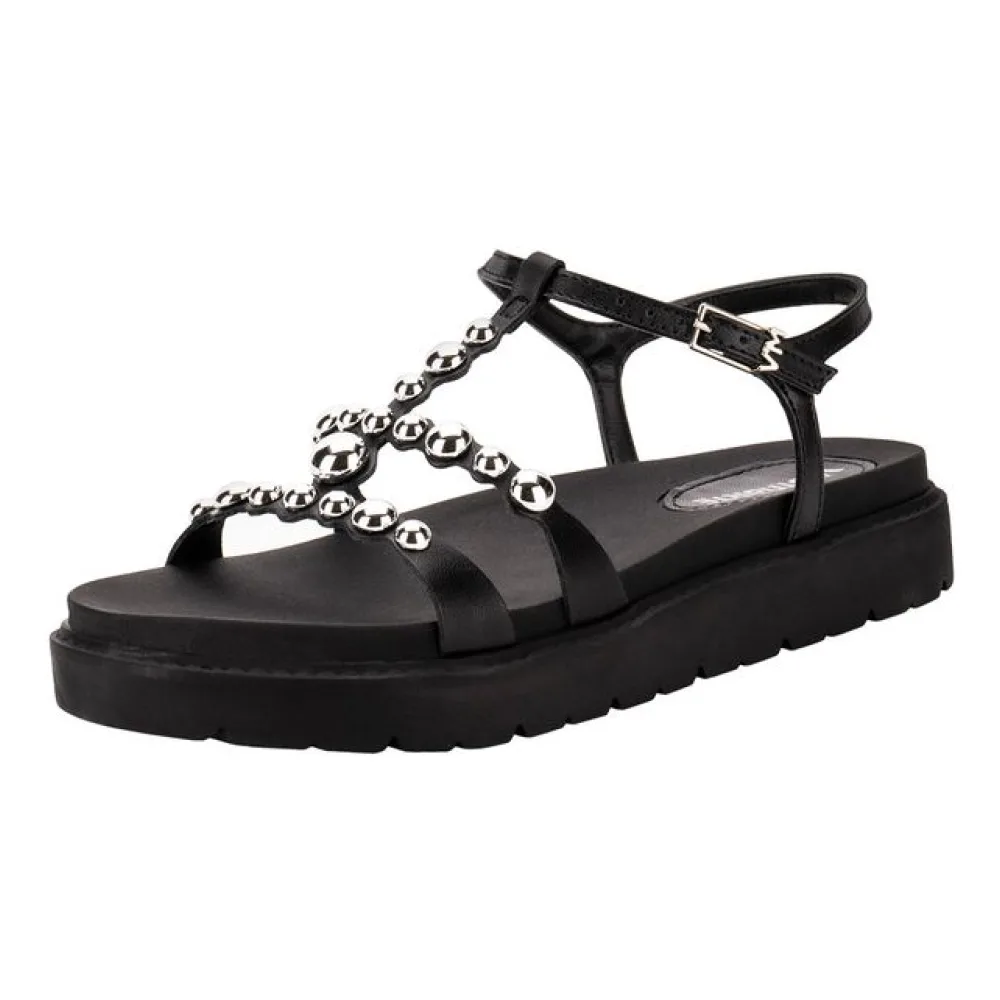 Sandália Feminina Flat Via Marte 176010 PRETO 35