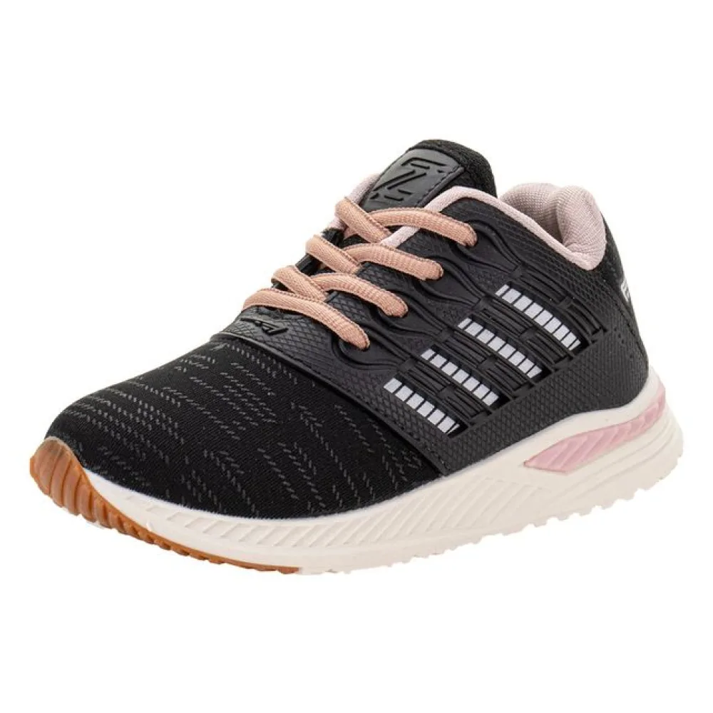 Tênis Infantil Feminino Zeuz 93KX-I PRETO/ROSA 31
