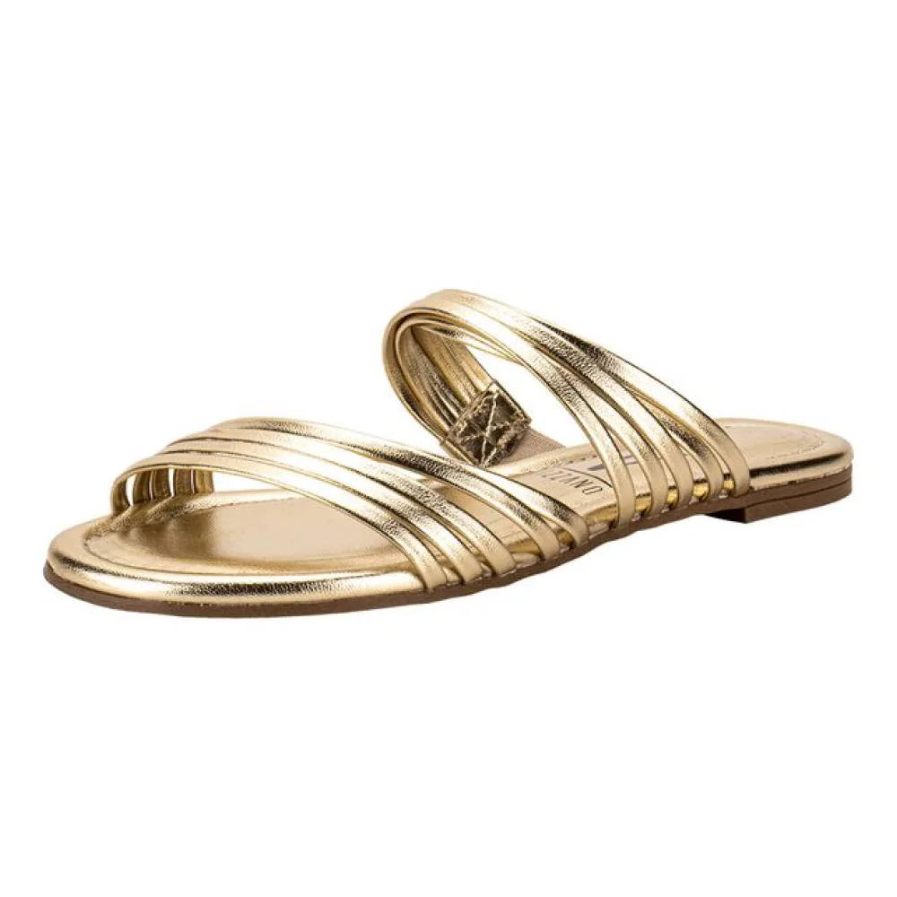 Tamanco Feminino Flat Vizzano 6371188 OURO 34