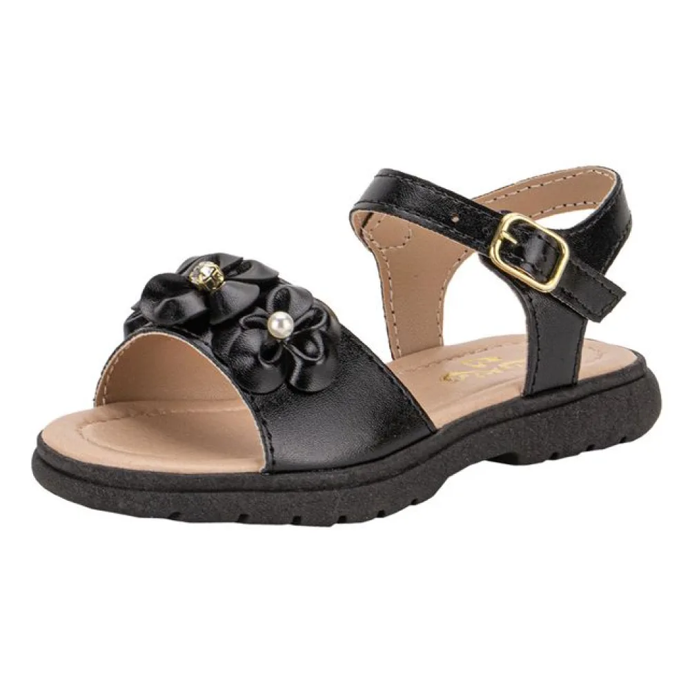 Sandália Infantil Feminina Lily Kids 10168 PRETO 20