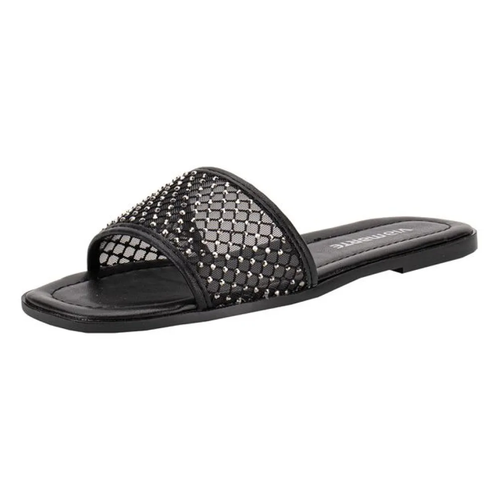 Tamanco Feminino Flat Via Marte 184001 PRETO 36