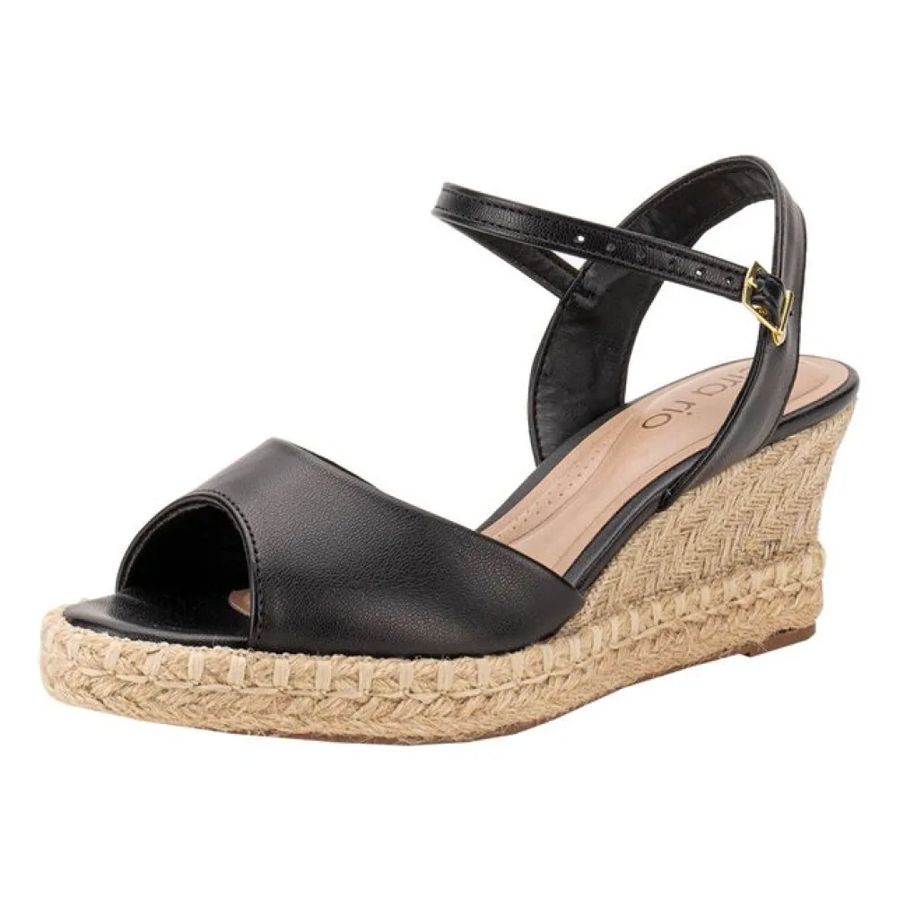 Sandália Feminina Anabela Beira Rio 8486118 PRETO 34
