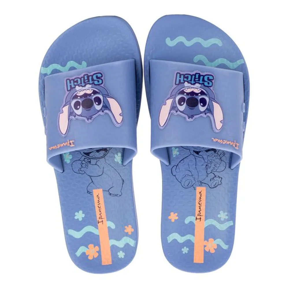 Chinelo Feminino Slide Disney Stitch Ipanema 27366 AZUL 33/34