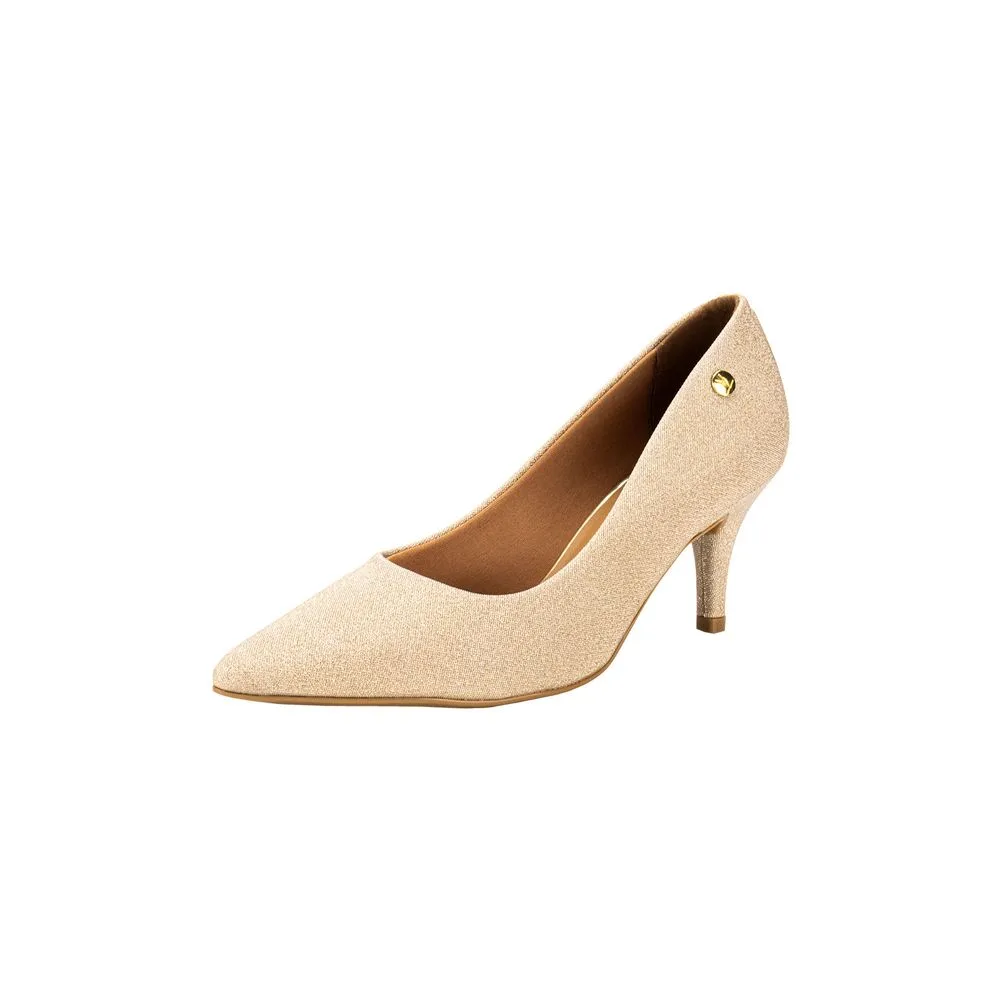Scarpin Feminino Salto Fino Vizzano 1185702 OURO 35