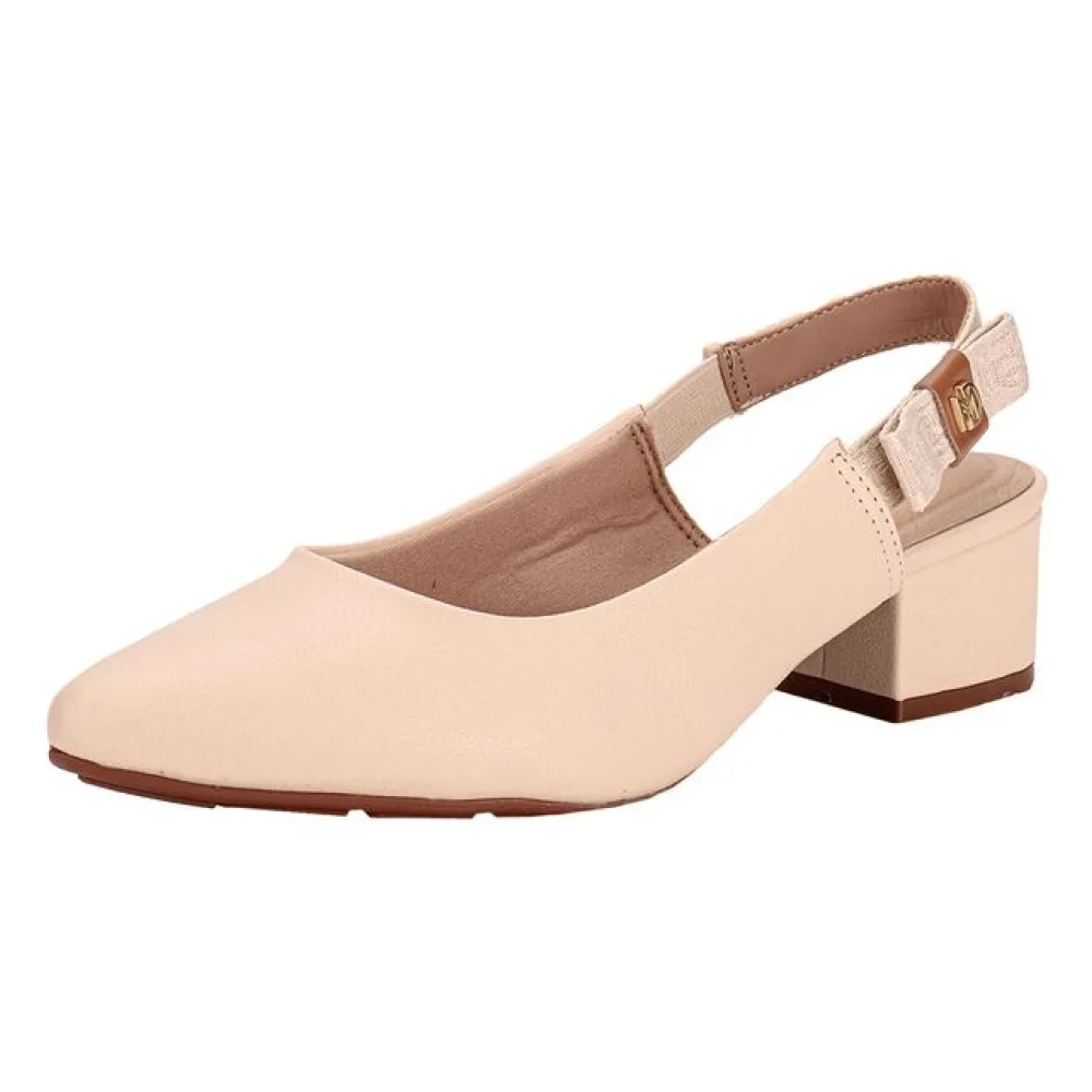 Sapato Feminino Salto Grosso Modare 7340132 NATURAL 34