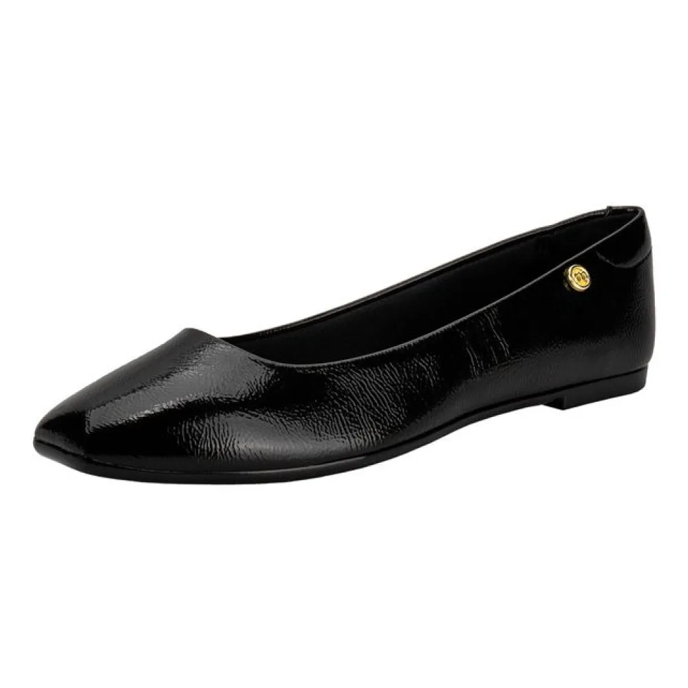 Sapatilha Feminina Flat Moleca 5735215 VERNIZ/PRETO 34