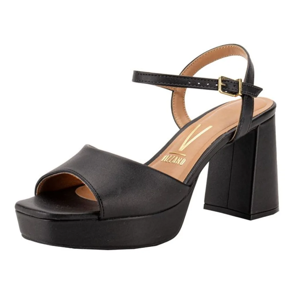 Sandália Feminina Meia Pata Vizzano 6472207 PRETO 34