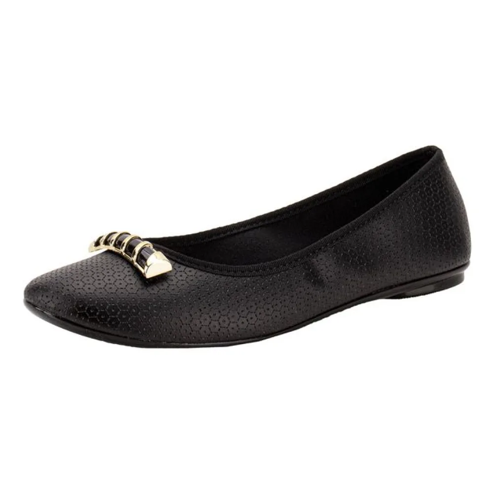 Sapatilha Feminina Flat Moleca 5726138 PRETO 34