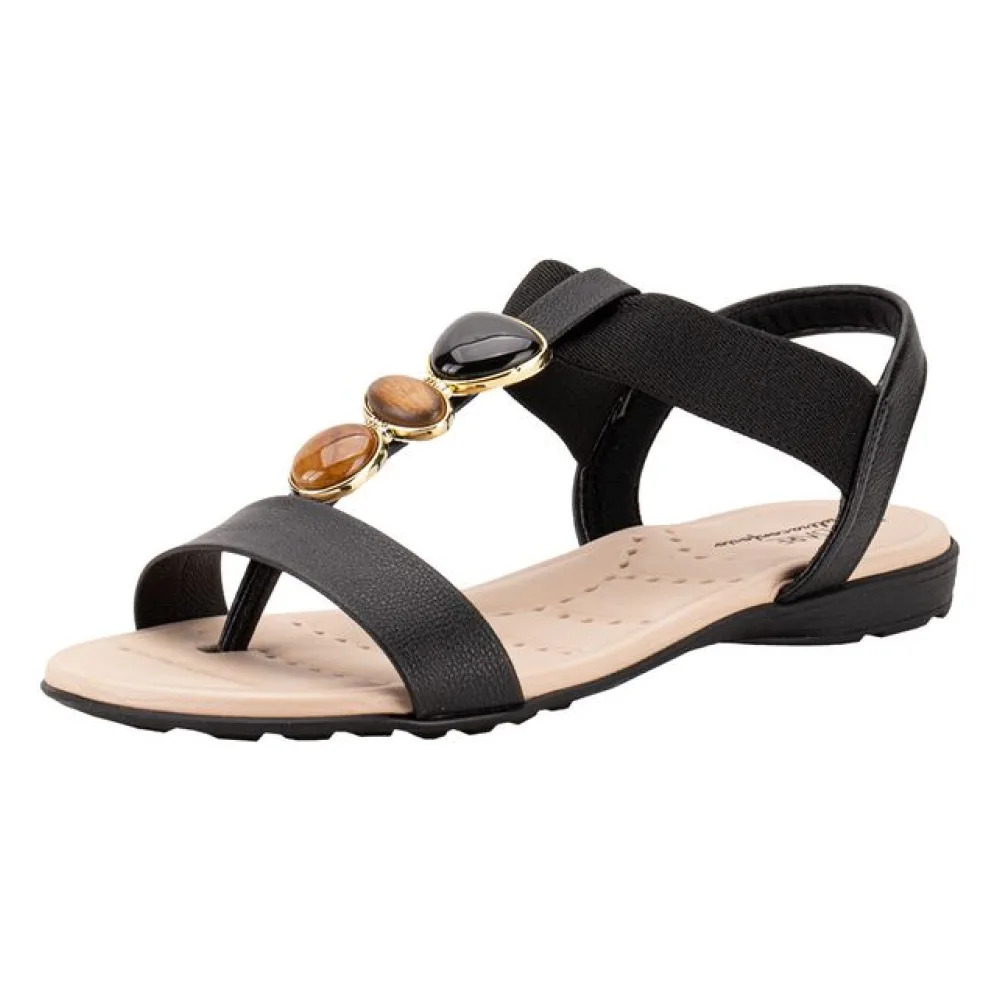 Sandália Feminina Flat Modare 7053172 PRETO 35