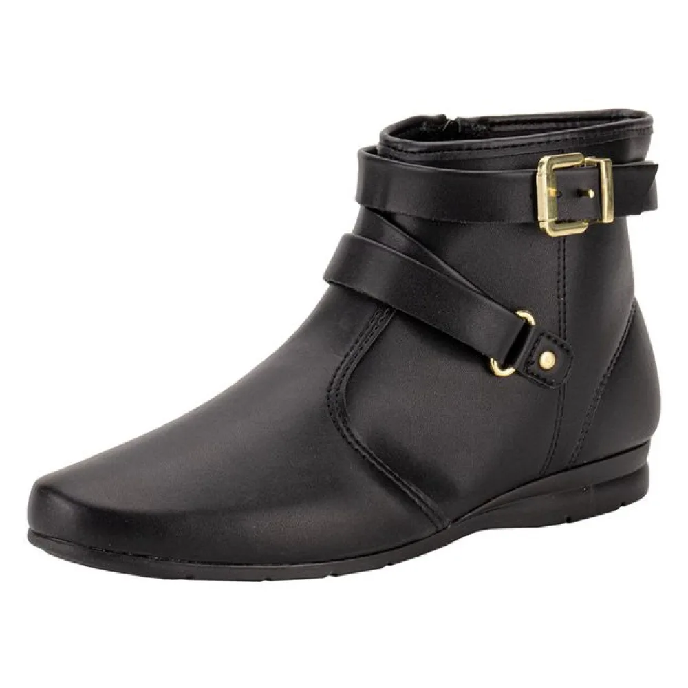 Bota Feminina Cano Baixo Beira Rio 9084102 PRETO 34
