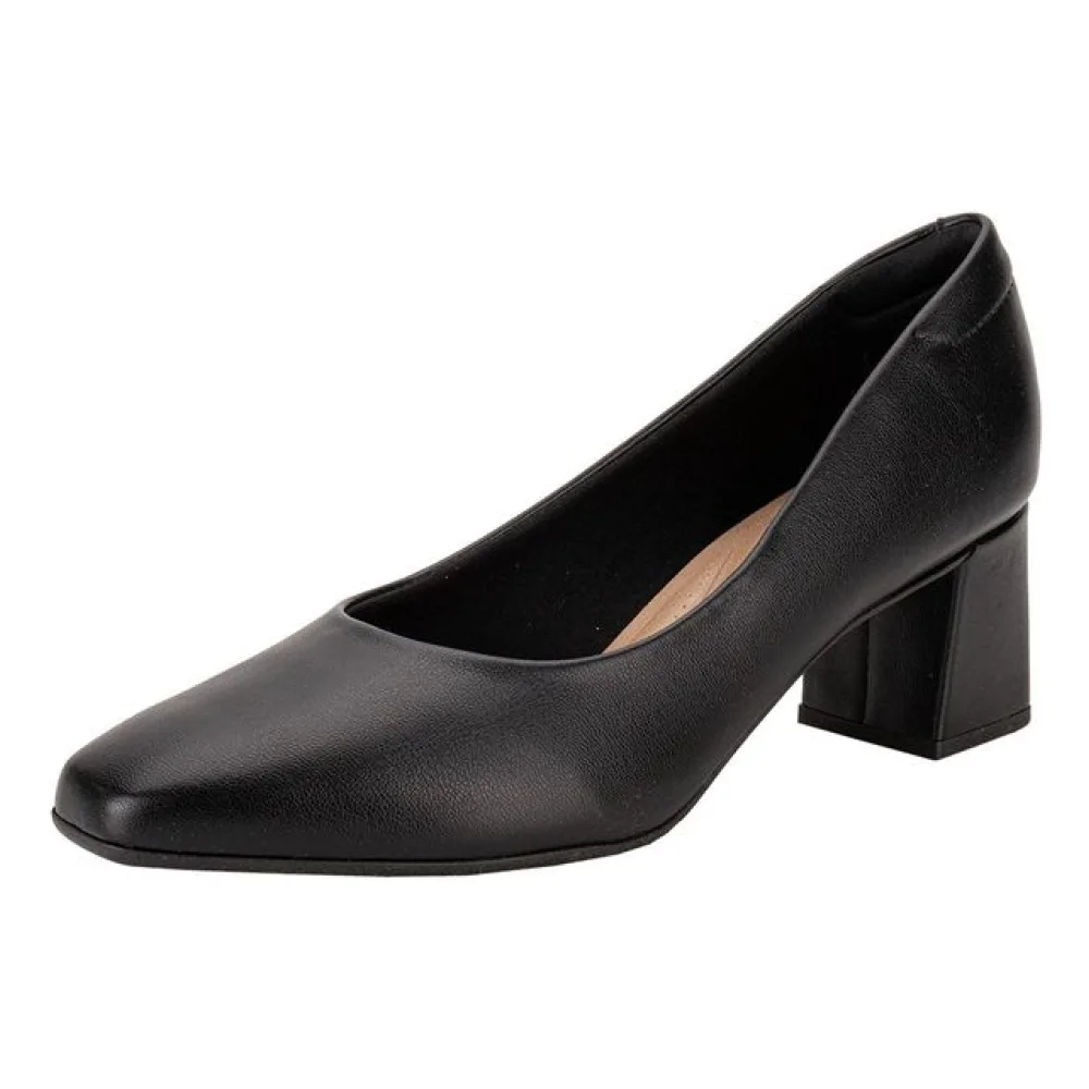 Sapato Feminino Salto Grosso Beira Rio 4314100 PRETO 34