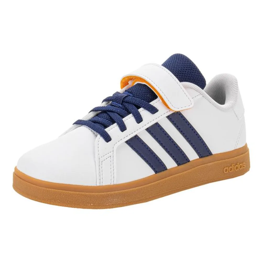 Tênis Infantil Grand Court 2.0 Adidas JI0973 BRANCO/AZUL 28