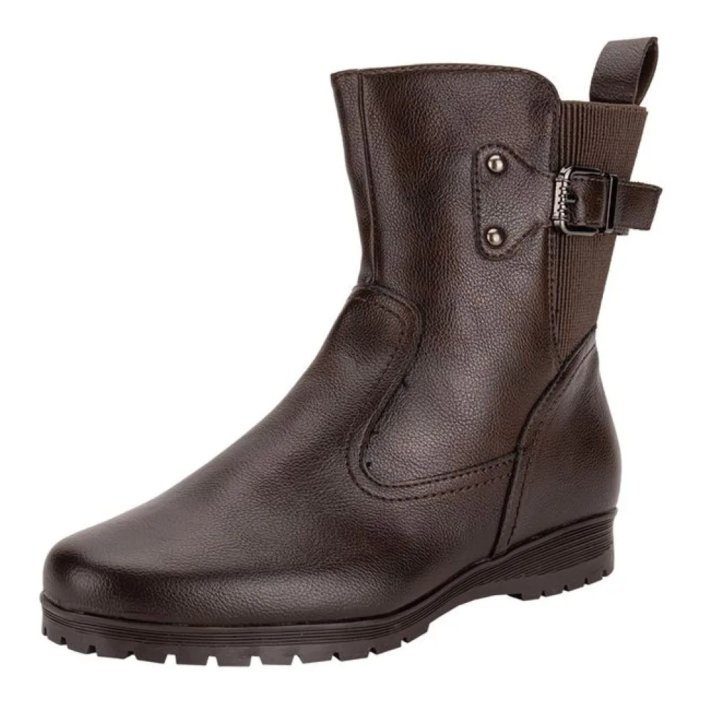 Bota Feminina Cano Baixo Mooncity 71128 CAFÉ 36