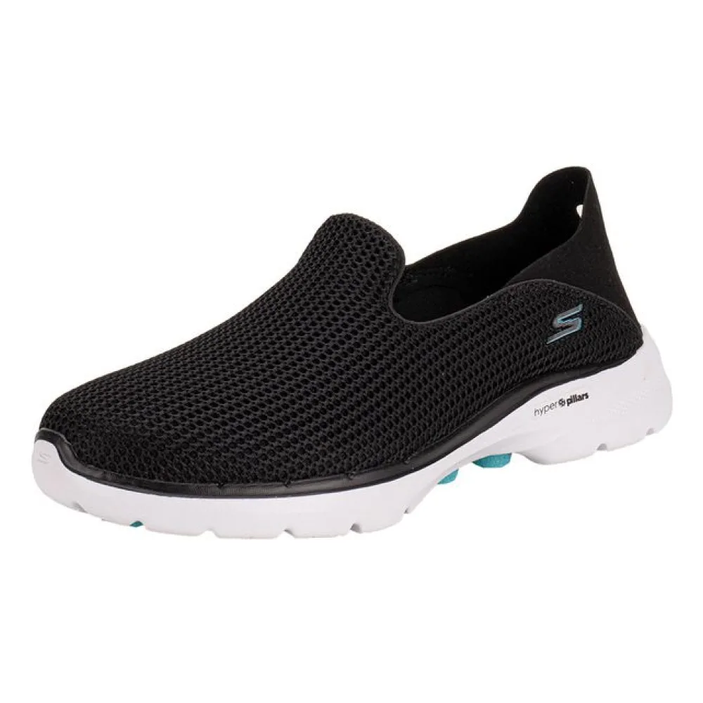 Tênis Feminino Go Walk 6 Vivid Mition Skechers 124553 PRETO 34