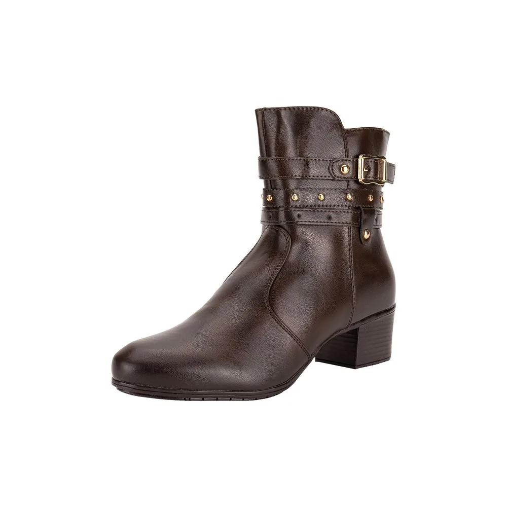 Bota Feminina Cano Baixo Mooncity 72301 CAFÉ 34
