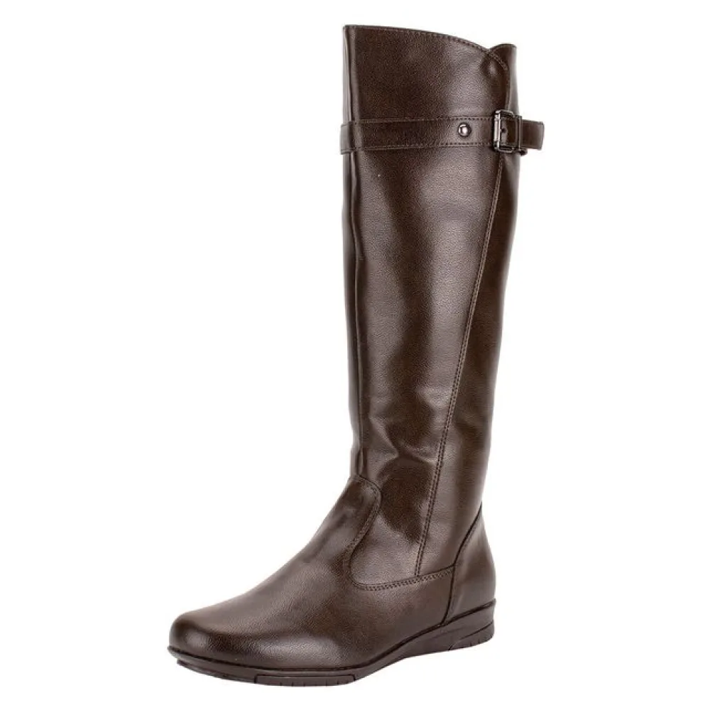 Bota Feminina Cano Alto Mooncity 71144 CAFÉ 34
