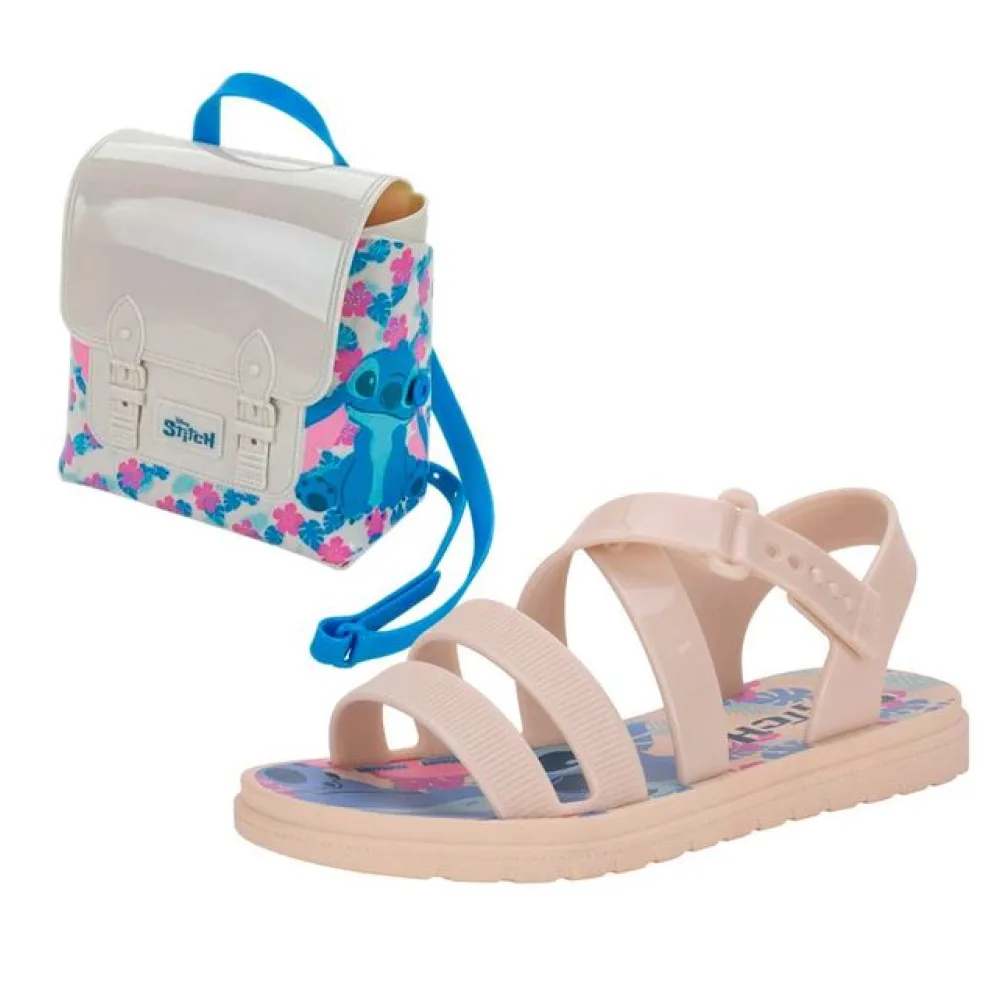Kit Sandália Infantil Sweet + Bag Disney Grendene Kids 23247 MARFIM 25