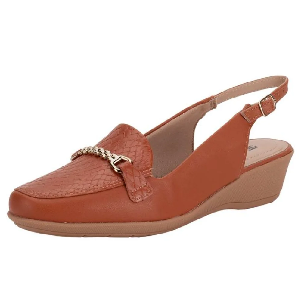 Sapato Feminino Anabela Piccadilly 143224 CARAMELO 34