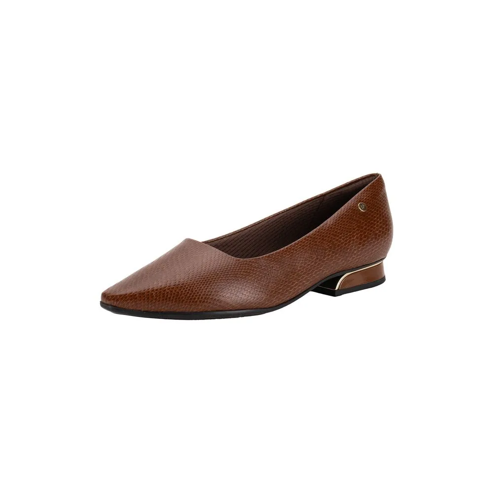 Sapato Feminino Salto Grosso Piccadilly 279004 CAMEL 34