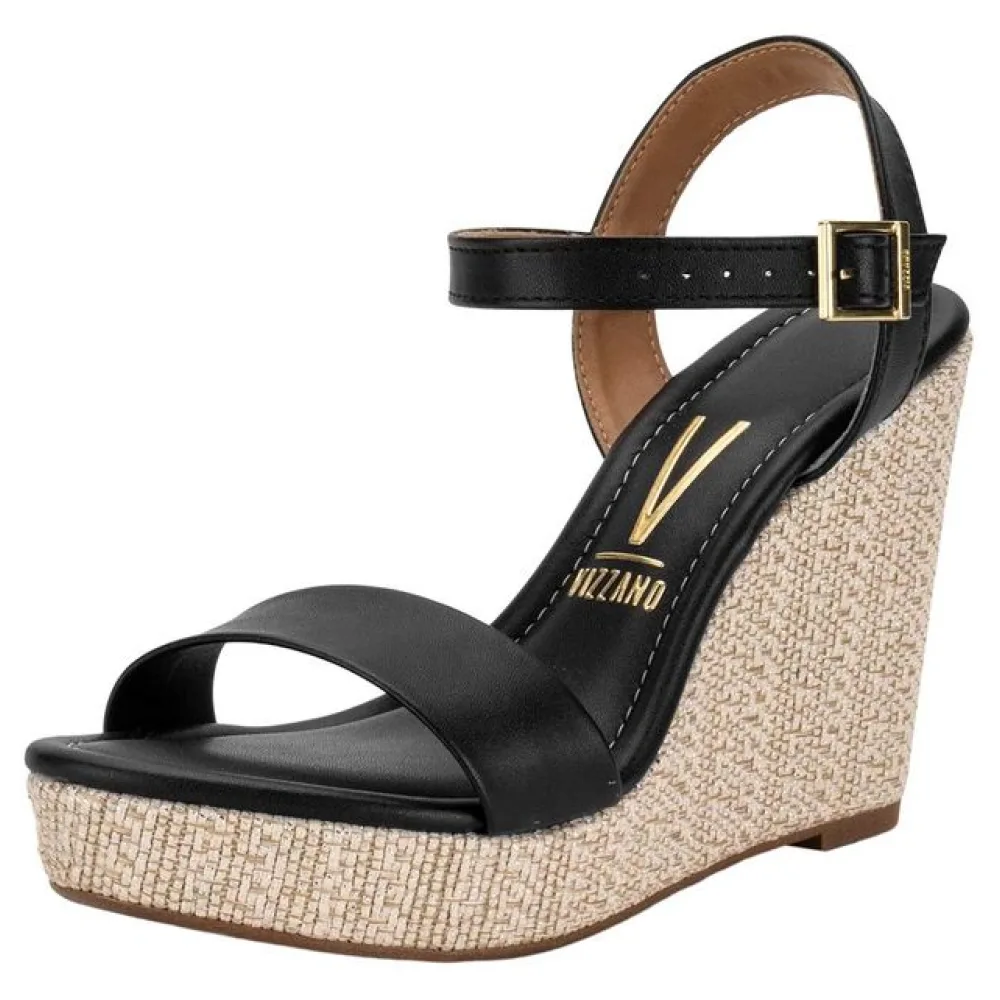 Sandália Feminina Anabela Vizzano 62832000 PRETO 35