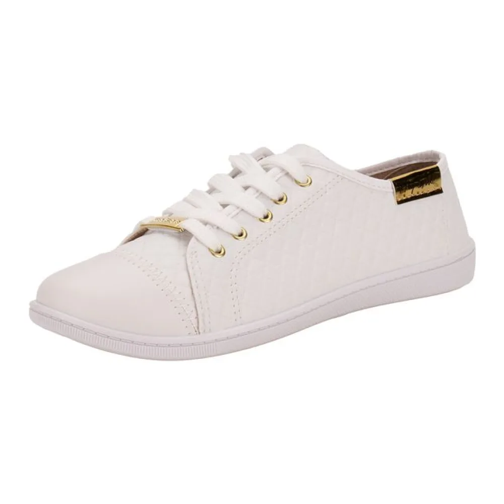 Tênis Feminino Casual Moleca 5605412 BRANCO 34