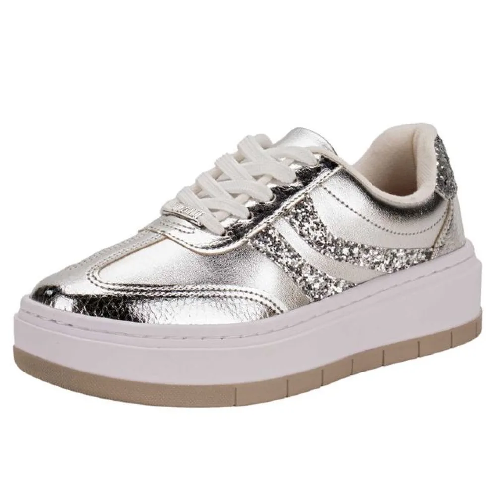 Tênis Feminino Casual Vizzano 1437205 PRATA 35