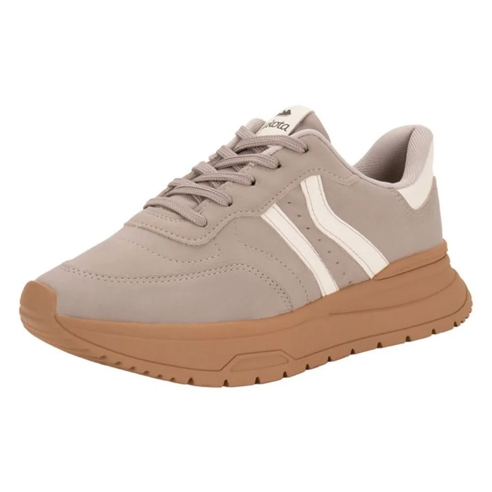 Tênis Feminino Jogging Dakota D0142 TAUPE 34