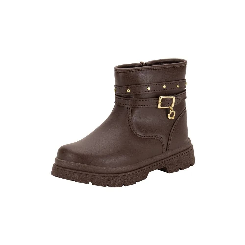 Bota Infantil Feminina Lily Kids 15099 CAFÉ 21