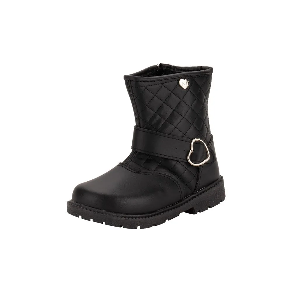 Bota Infantil Feminina Nathielly 073037 PRETO 21