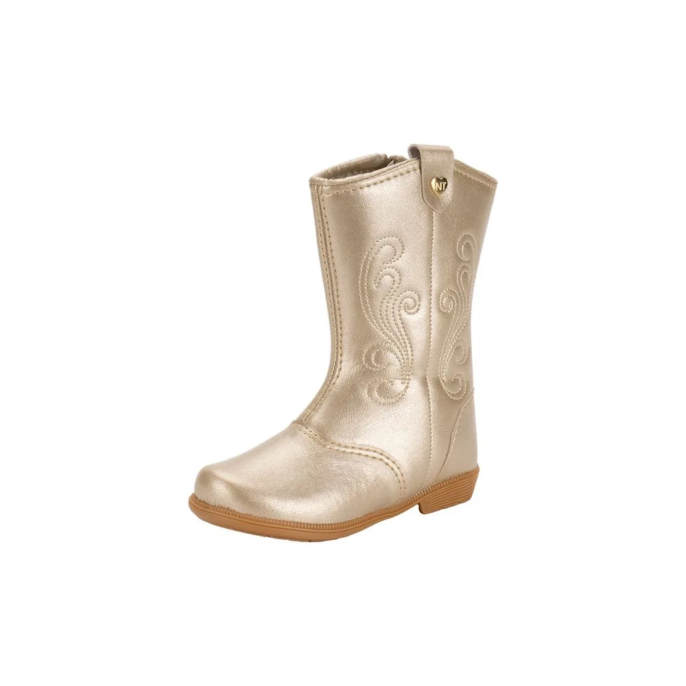 Bota Infantil Feminina Nathielly 009097 OURO 21