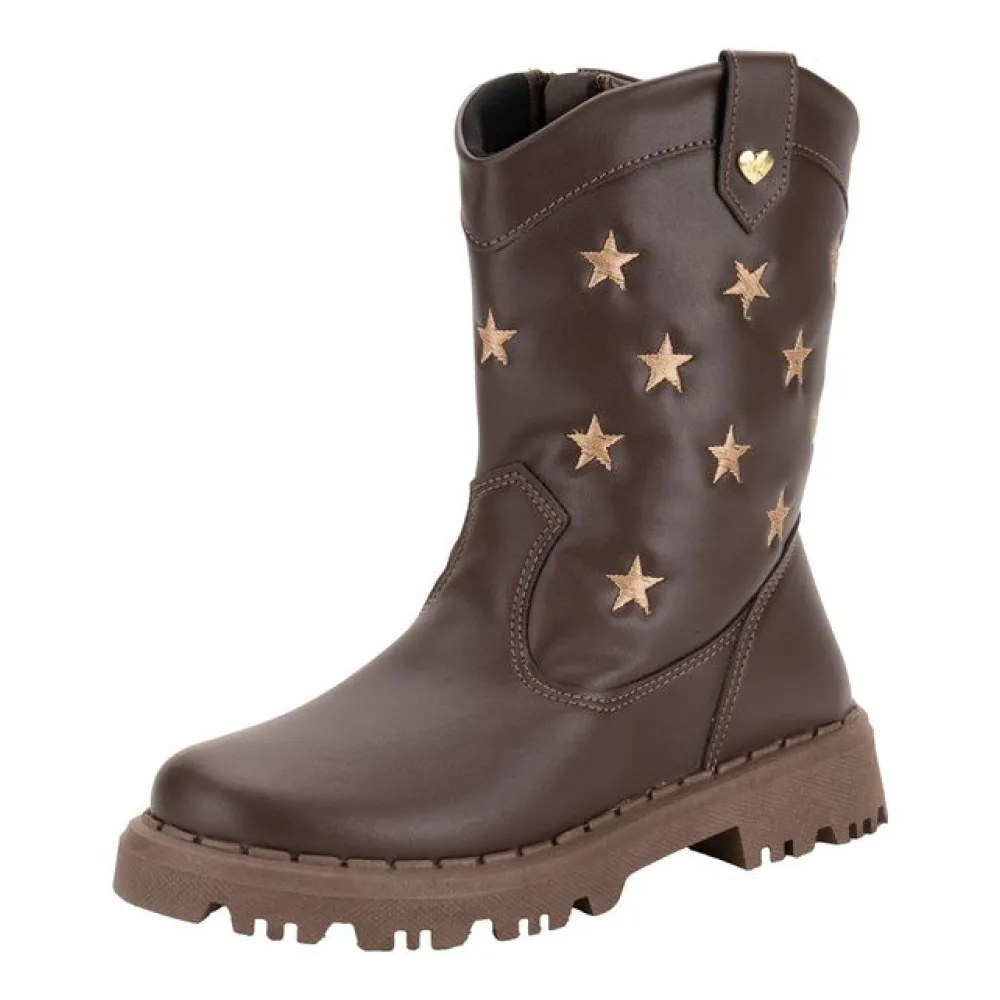 Bota Infantil Feminina Country Nilqi 165010 CAFÉ 28