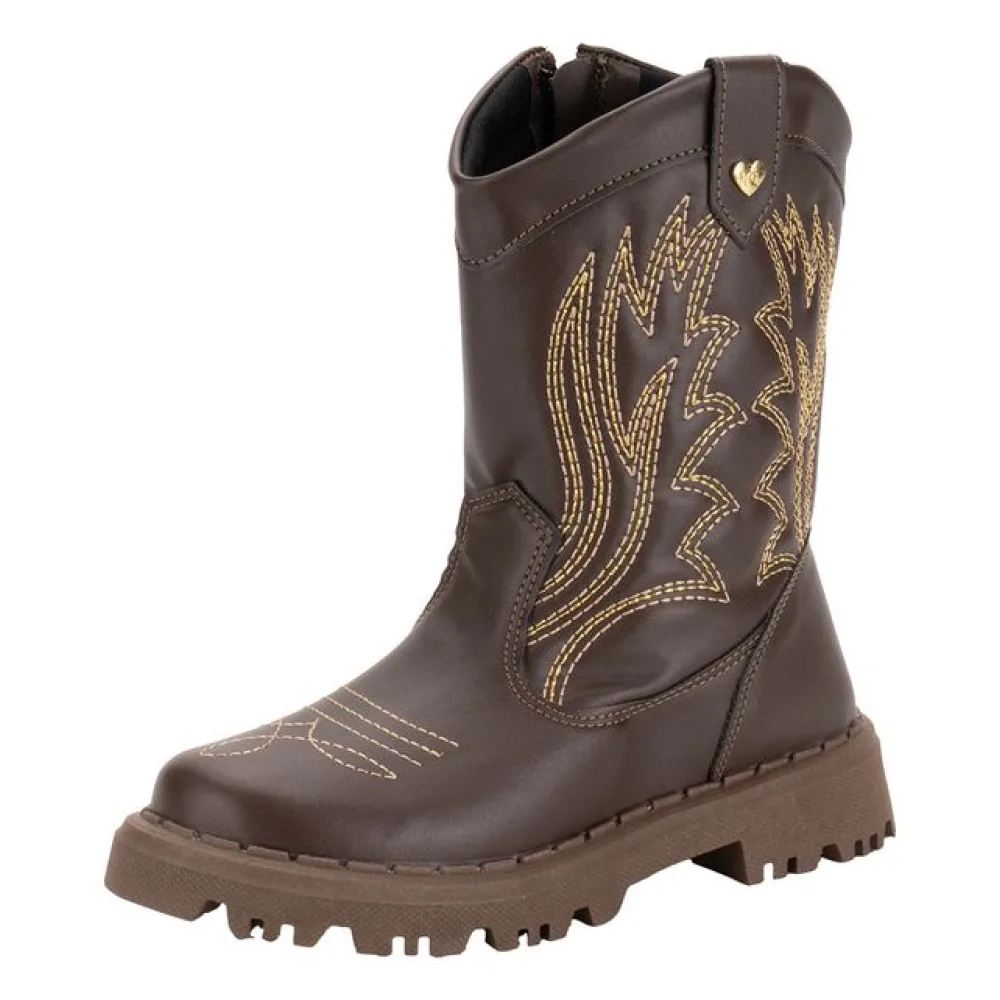 Bota Infantil Feminina Country Nilqi 165011 CAFÉ 29