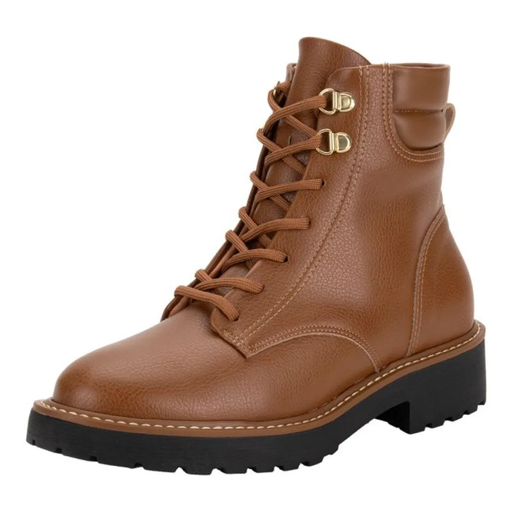 Bota Feminina Coturno Vizzano 3103101 CARAMELO 34