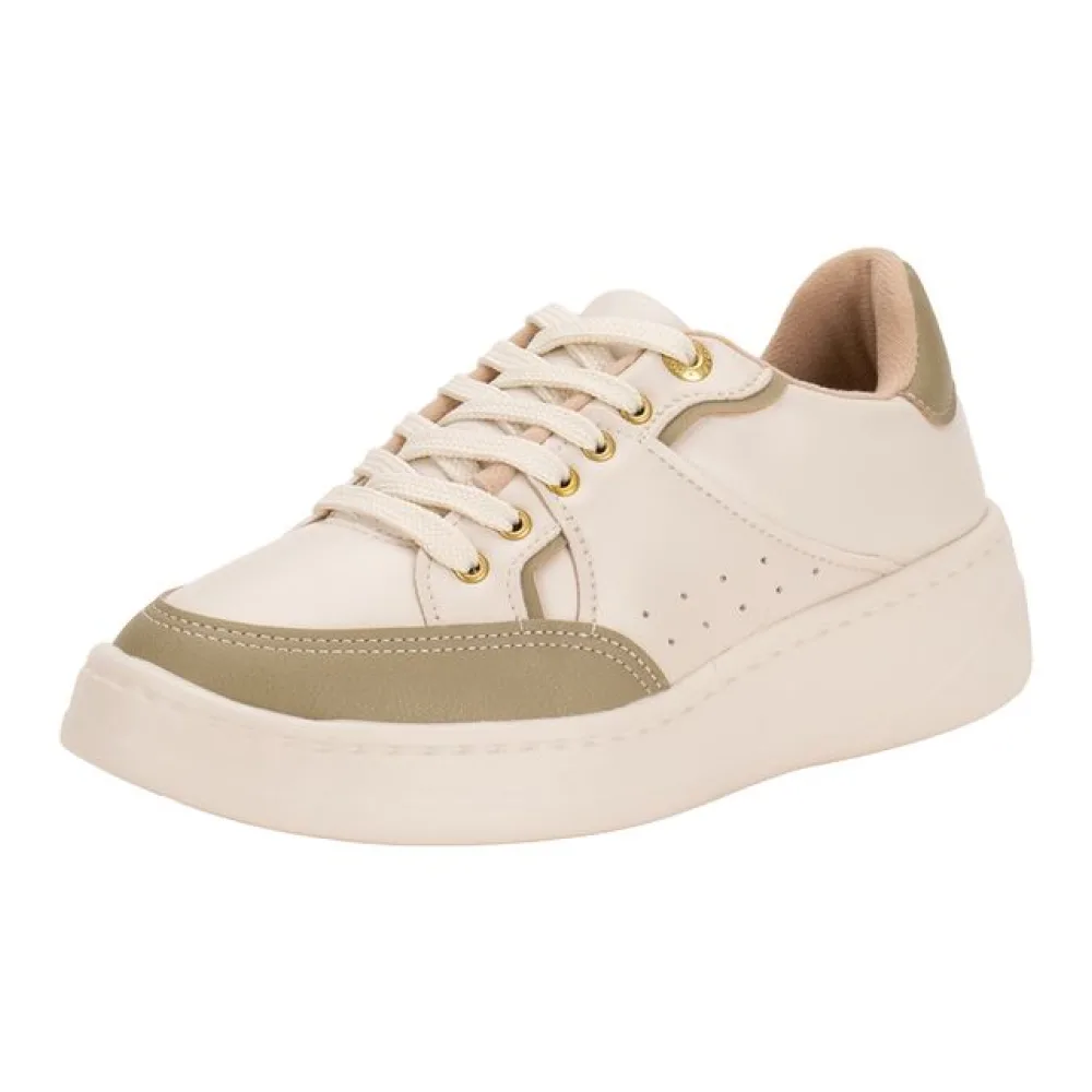 Tênis Feminino Casual Modare 7402103 BEGE/VERDE 34