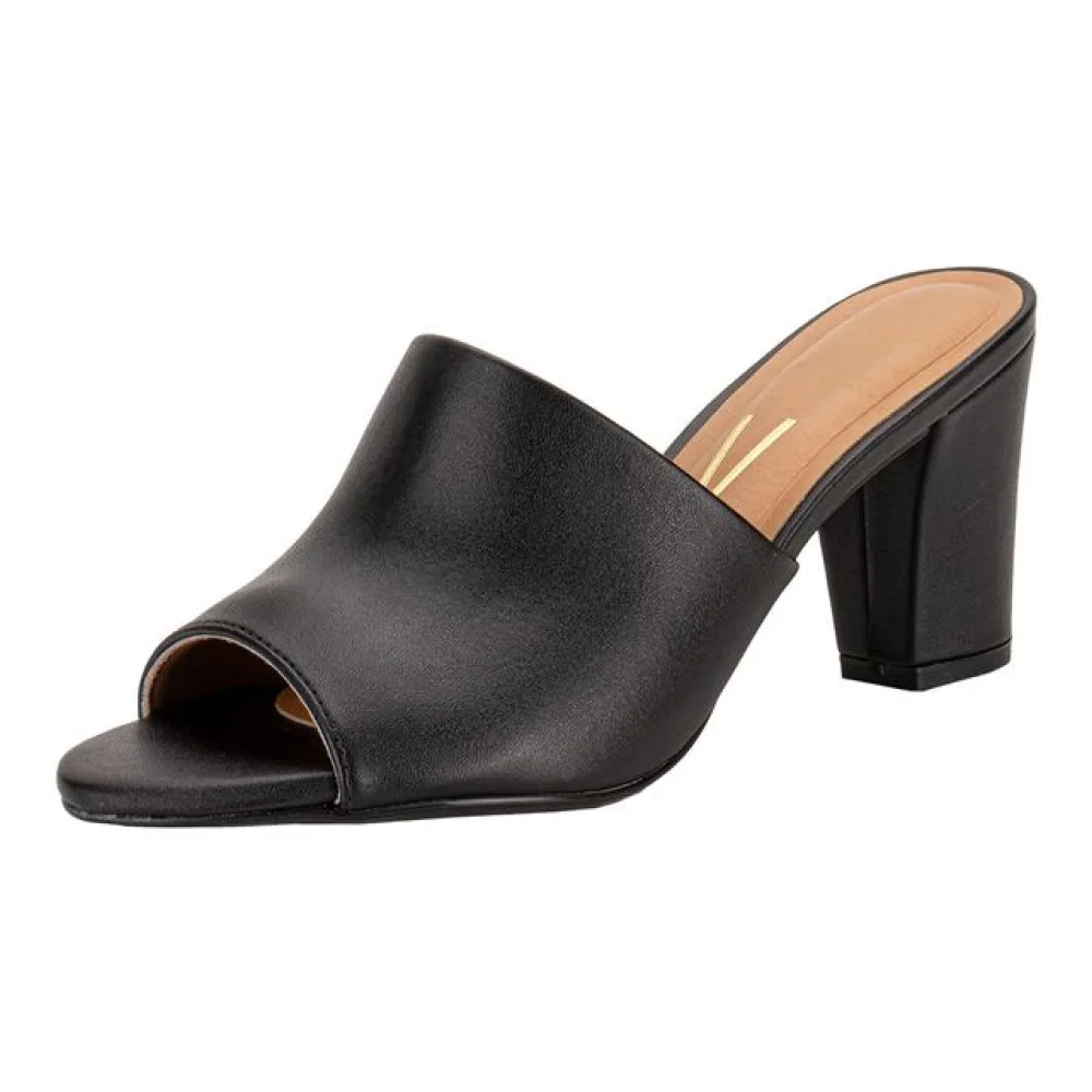 Tamanco Feminino Salto Grosso Vizzano 6262455 PRETO 35