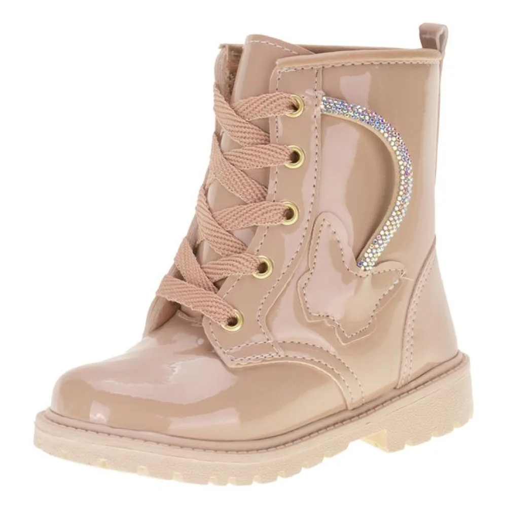 Bota Infantil Feminina Coturno Gracinha 0082 ROSA 22
