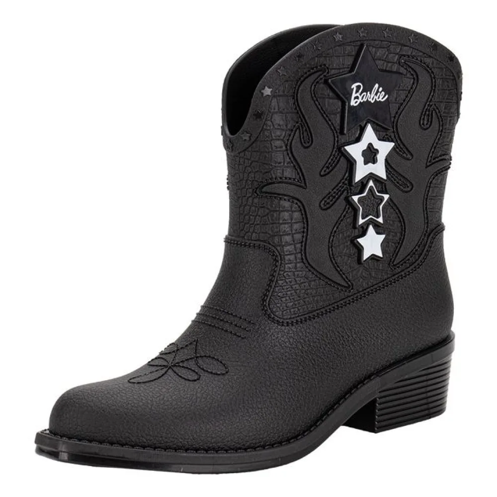 Bota Infantil Barbie Western Disney Grendene Kids 23227 PRETO 28