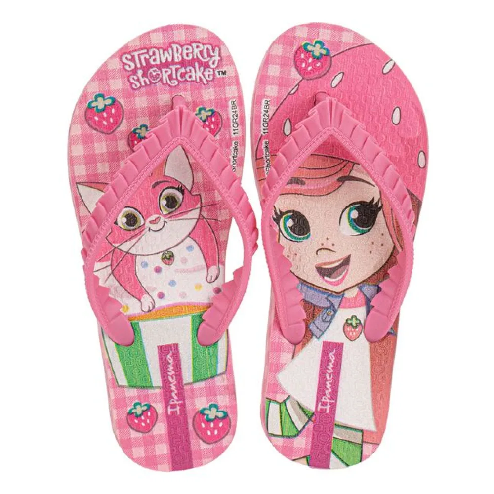 Chinelo Infantil Feminino Moranguinho Sugar Ipanema 27173 ROSA 27/28