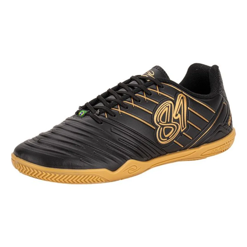 Chuteira Futsal 81 Titanium Dalponte 1056 PRETO/BEGE 37