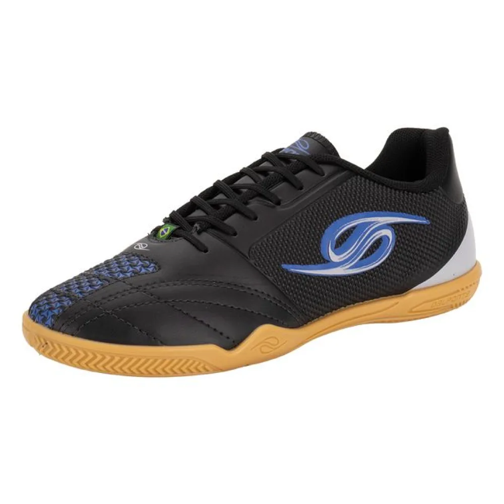 Chuteira Futsal Iron Dalponte 1070 PRETO/AZUL 38