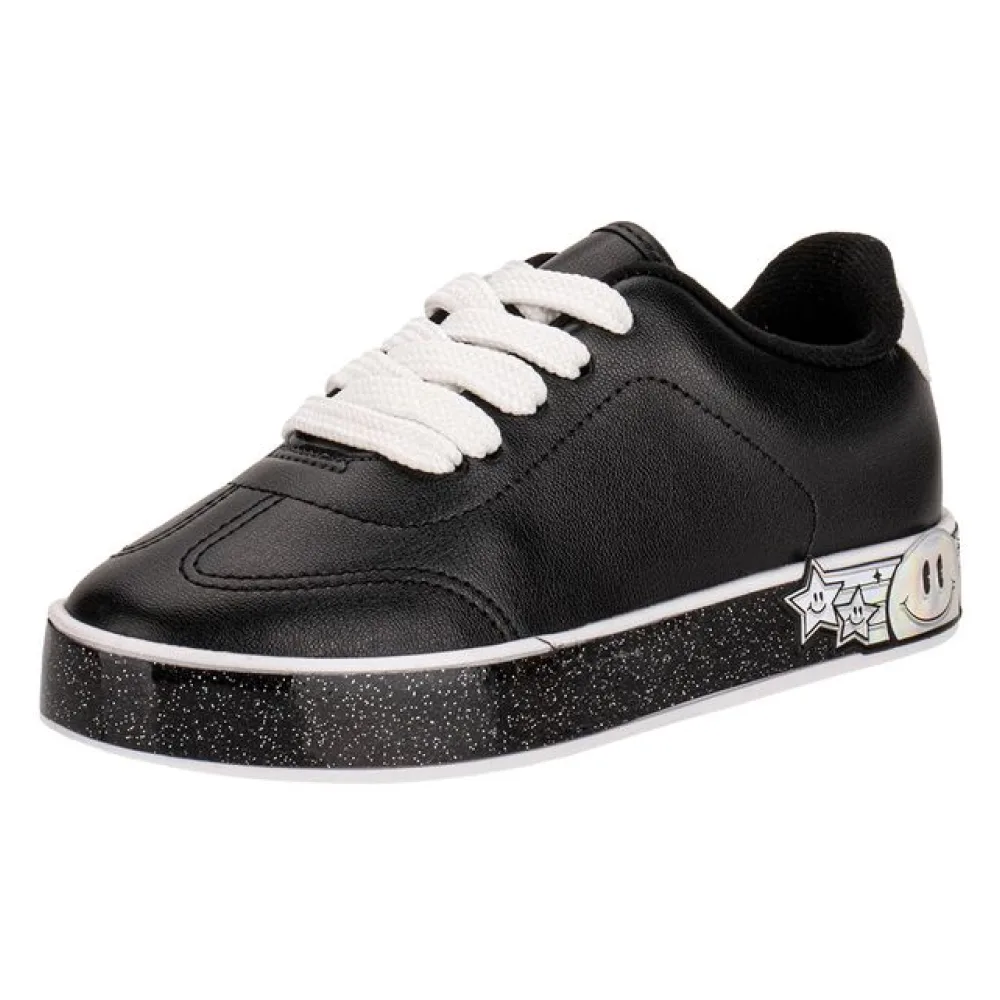 Tênis Infantil Feminino Molekinha 2520143 PRETO 28