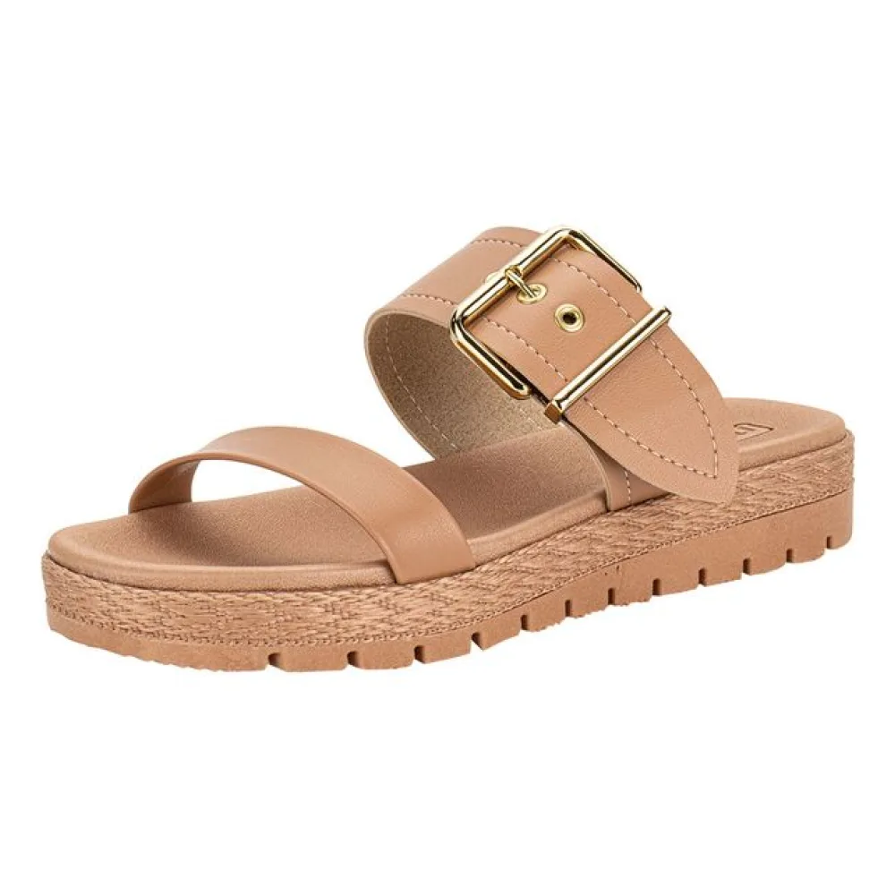 Tamanco Feminino Flat Moleca 5539102 SALMÃO 34