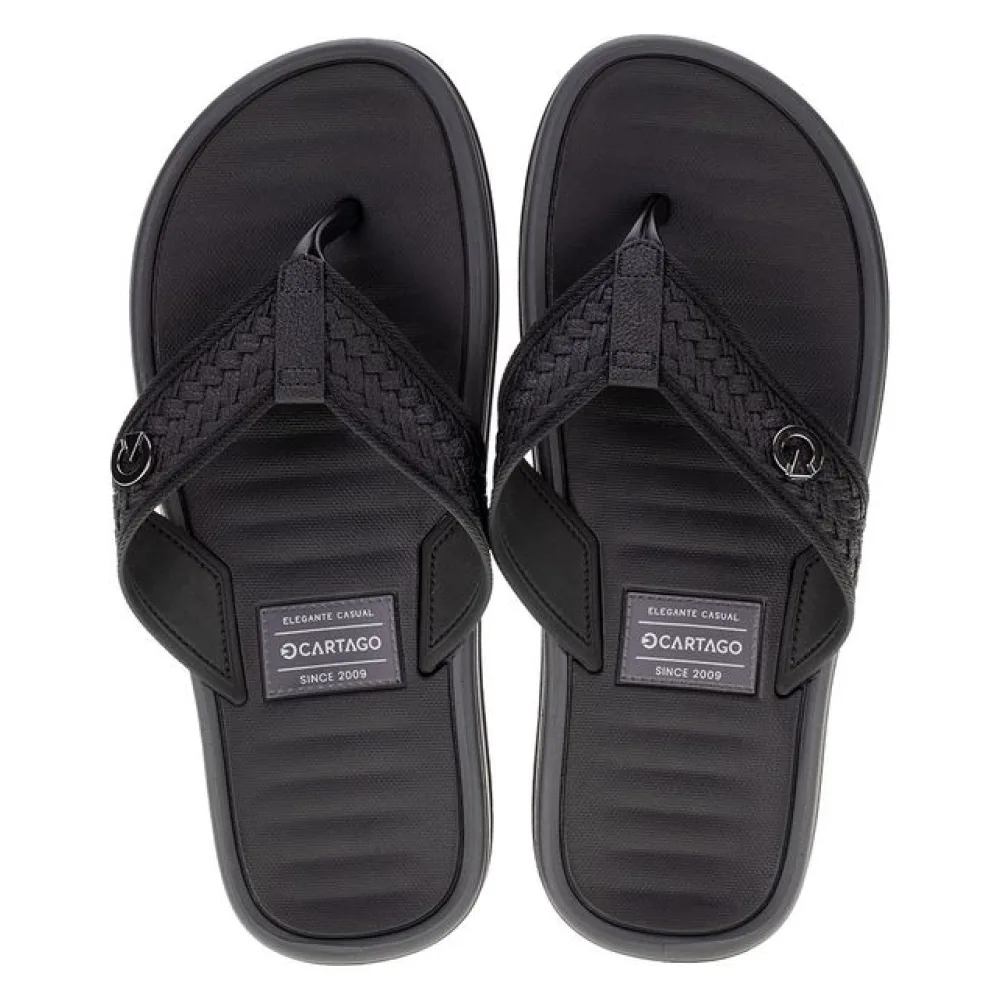 Chinelo Masculino Coimbra II Cartago 12285 PRETO 37/38