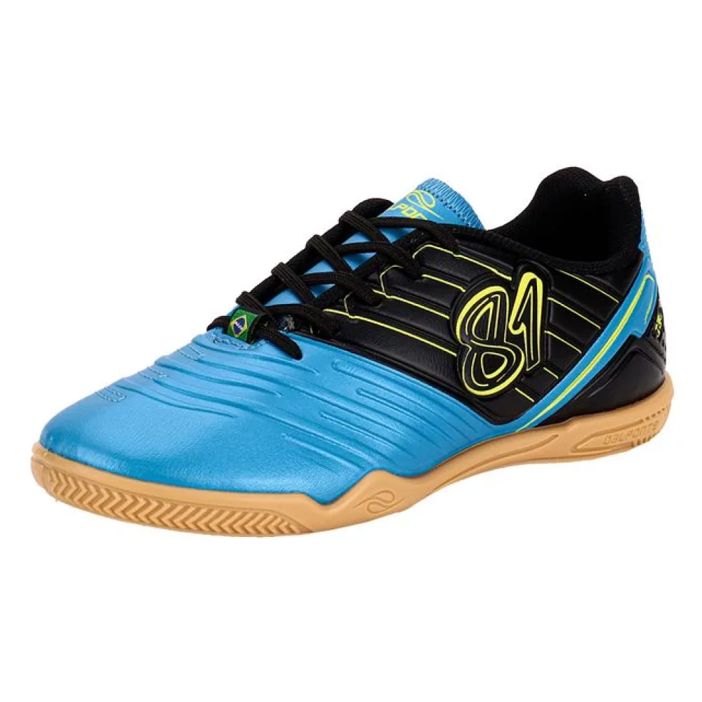 Chuteira Infantil Futsal 81 Titanium Dalponte 1055 PRETO/AZUL 28
