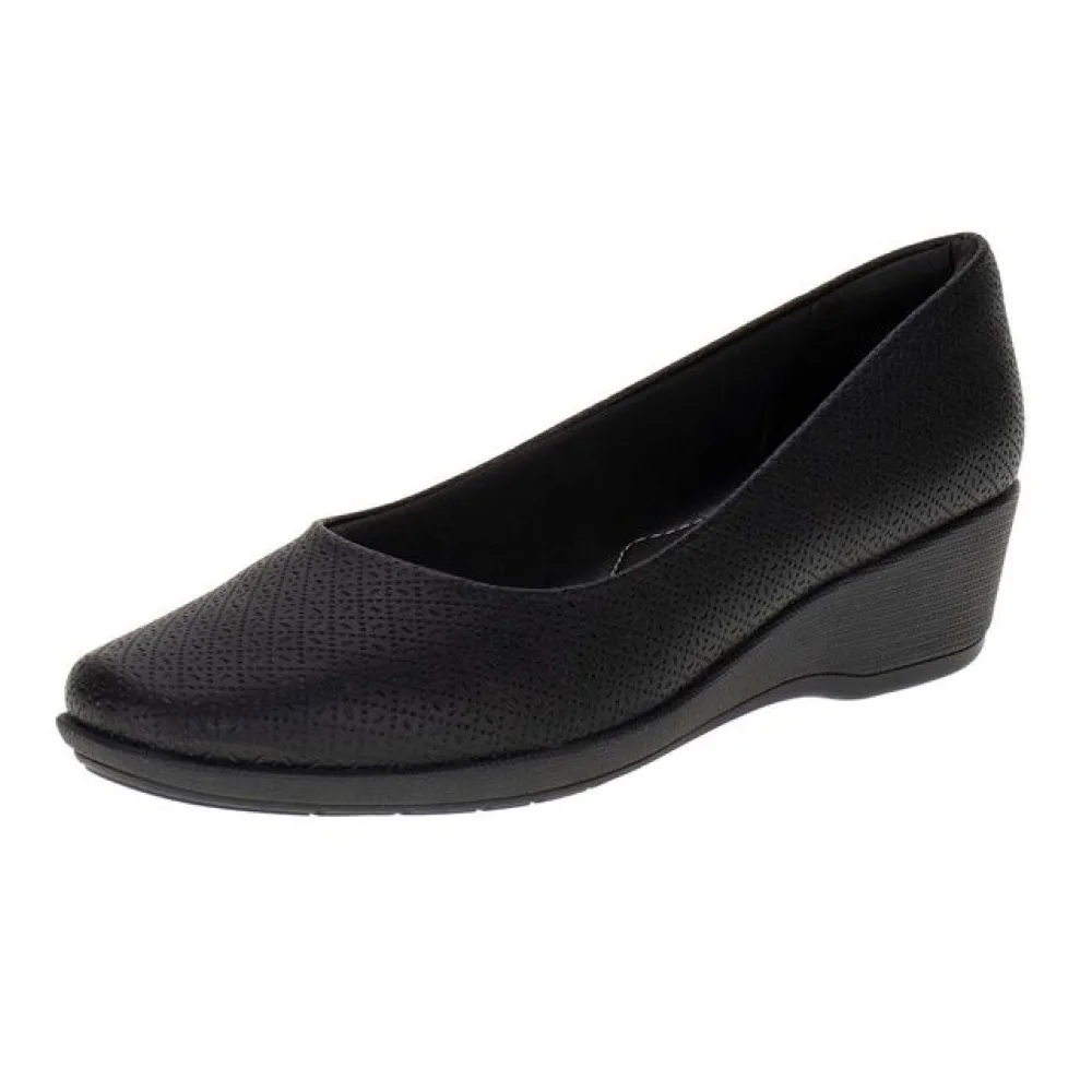 Sapato Feminino Anabela Piccadilly - 143133 PRETO 02 35