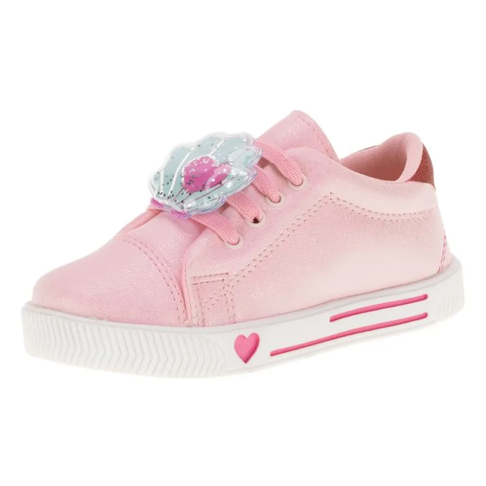 Tênis Infantil Feminino Linda Jú - 15551 ROSA/PINK 21