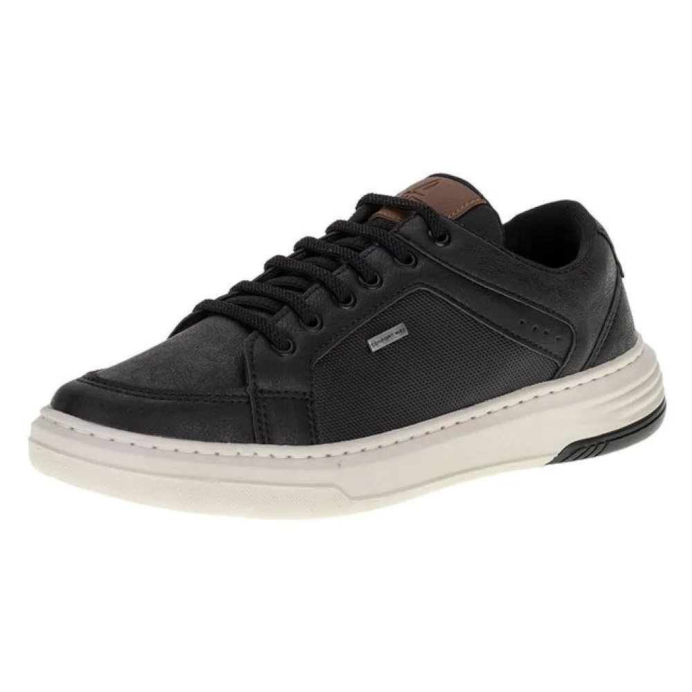 Sapatênis Masculino Confort Way - 9101 PRETO 01 37